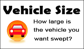 Size Of The Vehicle To Sweep in Waltham Abbey