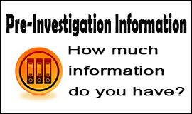 Pre-Investigation Information Provided in Waltham Abbey